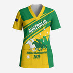 Personalised Mounted Games Australia Scrub Top Nations 2025 Championship National Color - Aussie Hoodie