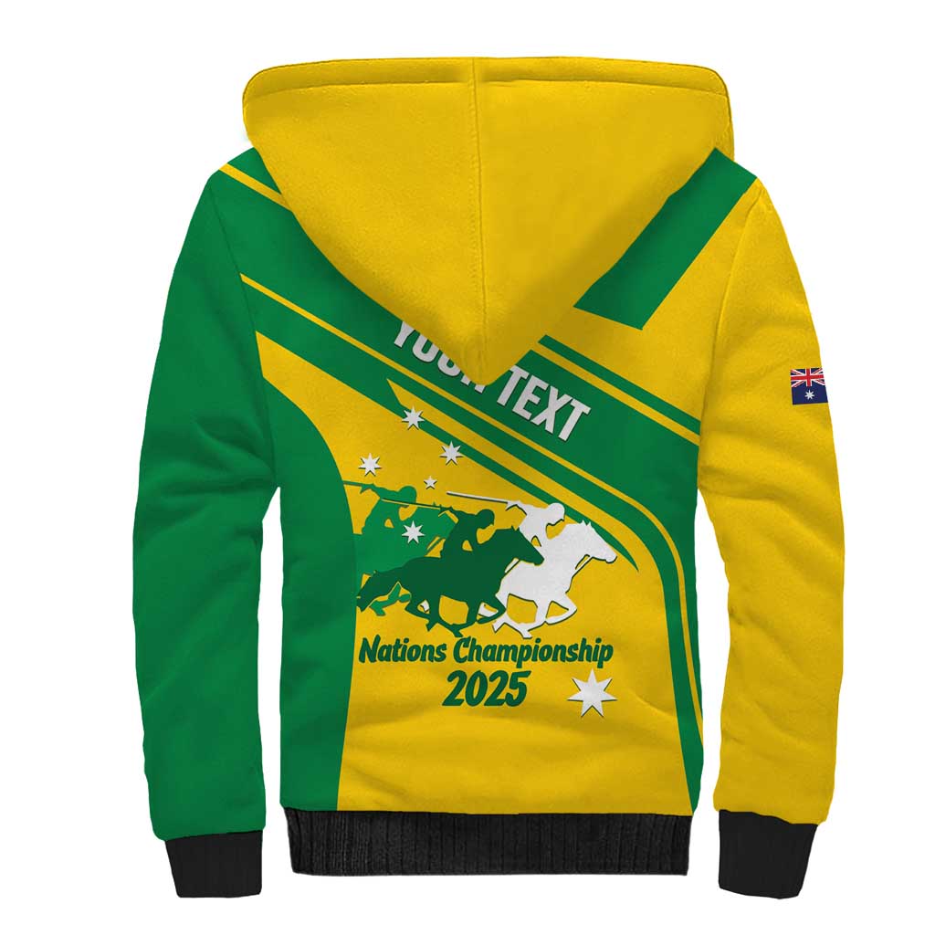 Personalised Mounted Games Australia Sherpa Hoodie Nations 2025 Championship National Color - Aussie Hoodie