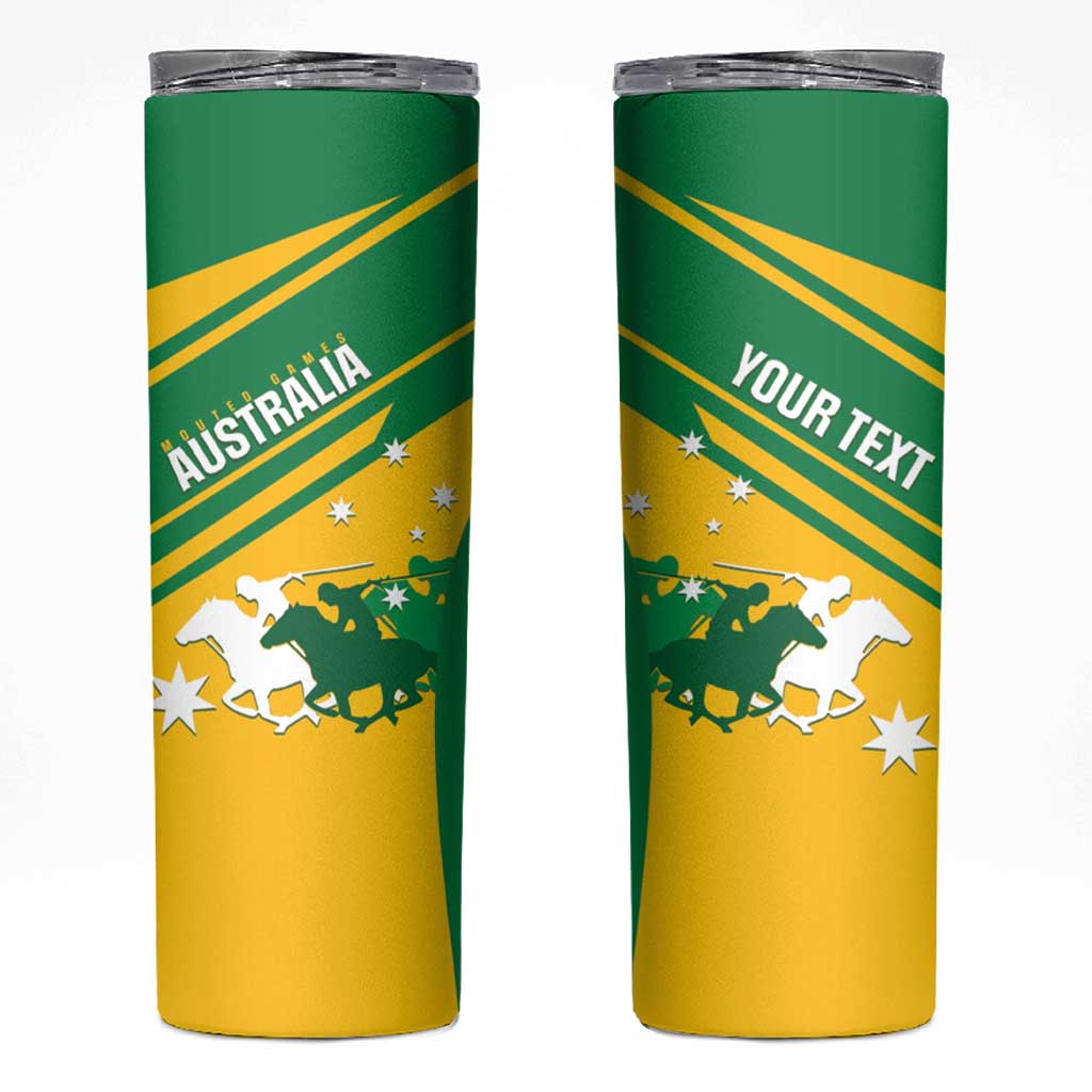 Personalised Mounted Games Australia Skinny Tumbler Nations 2025 Championship National Color - Aussie Hoodie