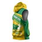 Personalised Mounted Games Australia Sleeveless Hoodie Nations 2025 Championship National Color - Aussie Hoodie
