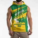 Personalised Mounted Games Australia Sleeveless Hoodie Nations 2025 Championship National Color - Aussie Hoodie