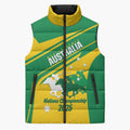 Personalised Mounted Games Australia Sleeveless Puffer Jacket Nations 2025 Championship National Color - Aussie Hoodie