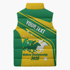 Personalised Mounted Games Australia Sleeveless Puffer Jacket Nations 2025 Championship National Color - Aussie Hoodie