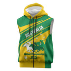 Personalised Mounted Games Australia Sleeveless Zip Hoodie Nations 2025 Championship National Color LT14