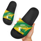 Personalised Mounted Games Australia Slide Sandals Nations 2025 Championship National Color - Aussie Hoodie