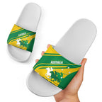 Personalised Mounted Games Australia Slide Sandals Nations 2025 Championship National Color - Aussie Hoodie