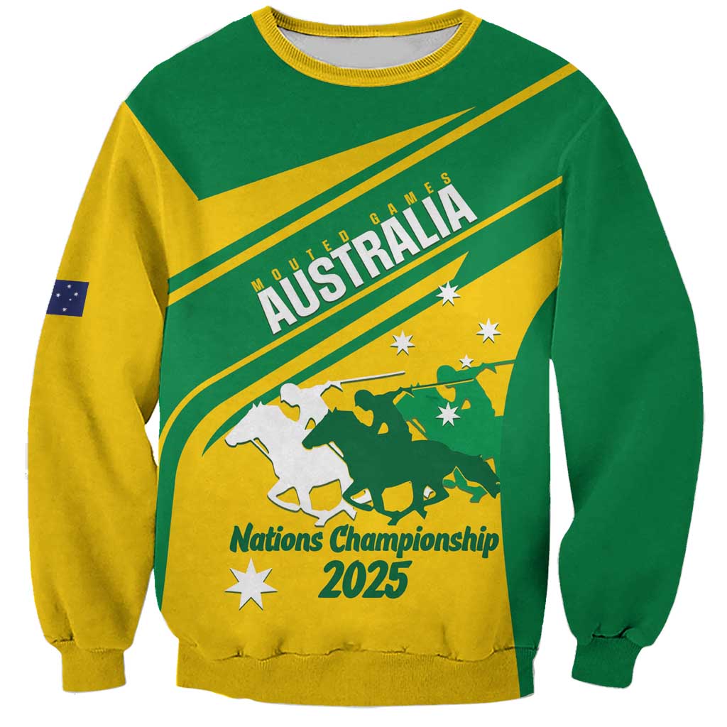 Personalised Mounted Games Australia Sweatshirt Nations 2025 Championship National Color - Aussie Hoodie