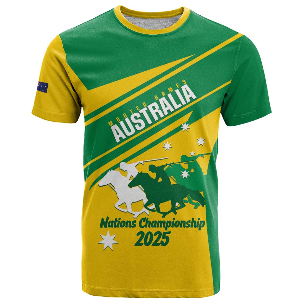Personalised Mounted Games Australia T Shirt Nations 2025 Championship National Color - Aussie Hoodie