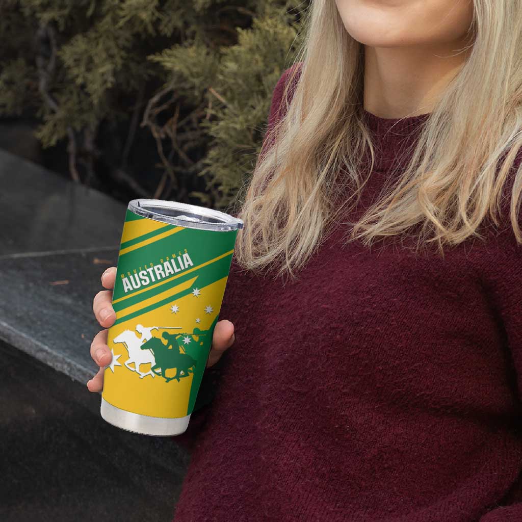 Personalised Mounted Games Australia Tumbler Cup Nations 2025 Championship National Color - Aussie Hoodie