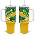 Personalised Mounted Games Australia Tumbler With Handle Nations 2025 Championship National Color - Aussie Hoodie