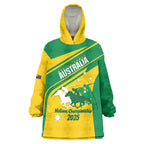 Personalised Mounted Games Australia Wearable Blanket Hoodie Nations 2025 Championship National Color - Aussie Hoodie