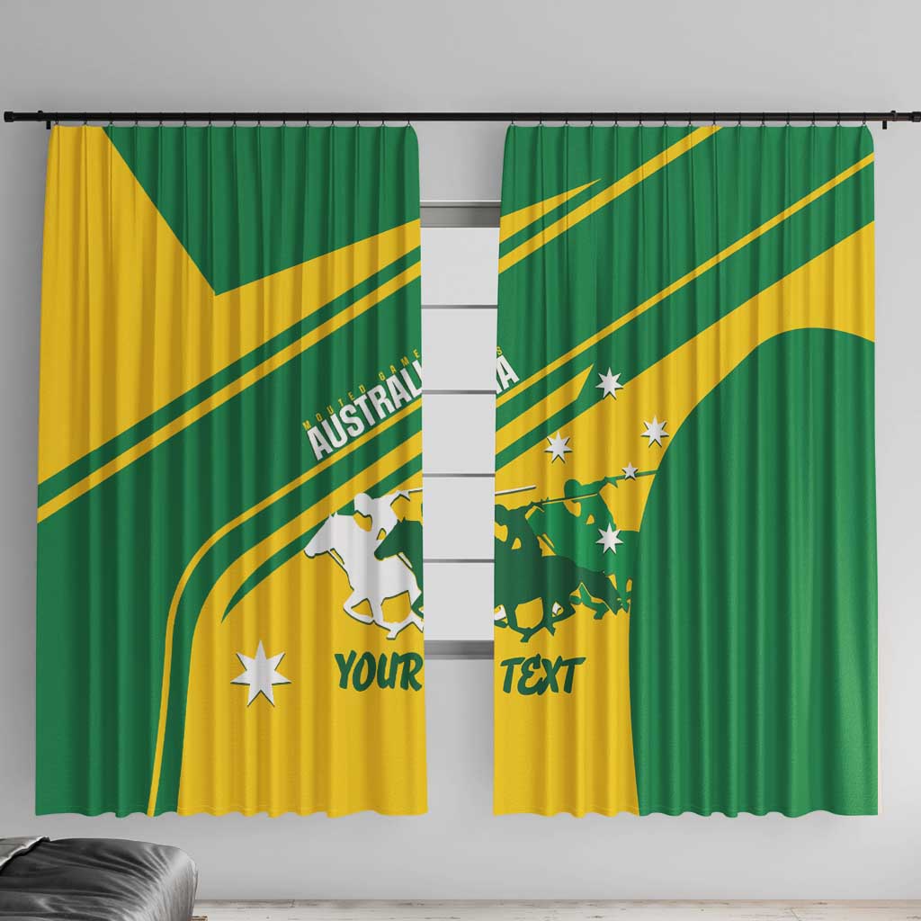 Personalised Mounted Games Australia Window Curtain Nations 2025 Championship National Color - Aussie Hoodie