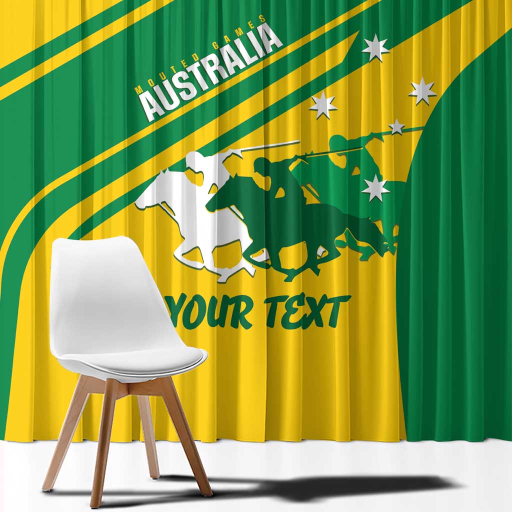 Personalised Mounted Games Australia Window Curtain Nations 2025 Championship National Color - Aussie Hoodie