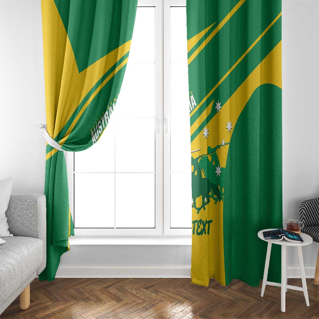 Personalised Mounted Games Australia Window Curtain Nations 2025 Championship National Color - Aussie Hoodie