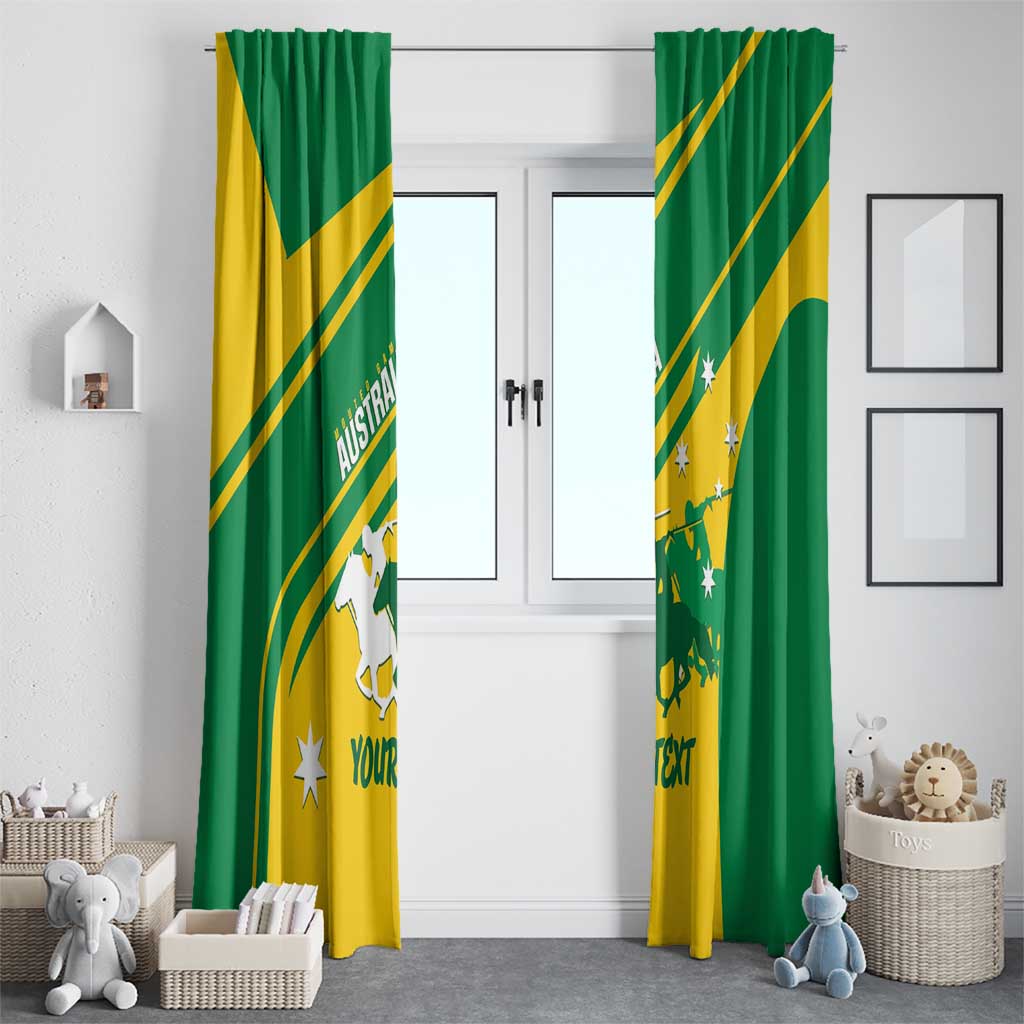 Personalised Mounted Games Australia Window Curtain Nations 2025 Championship National Color - Aussie Hoodie