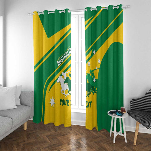 Personalised Mounted Games Australia Window Curtain Nations 2025 Championship National Color - Aussie Hoodie