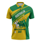 Personalised Mounted Games Australia Zipper Polo Shirt Nations 2025 Championship National Color - Aussie Hoodie