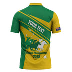 Personalised Mounted Games Australia Zipper Polo Shirt Nations 2025 Championship National Color - Aussie Hoodie
