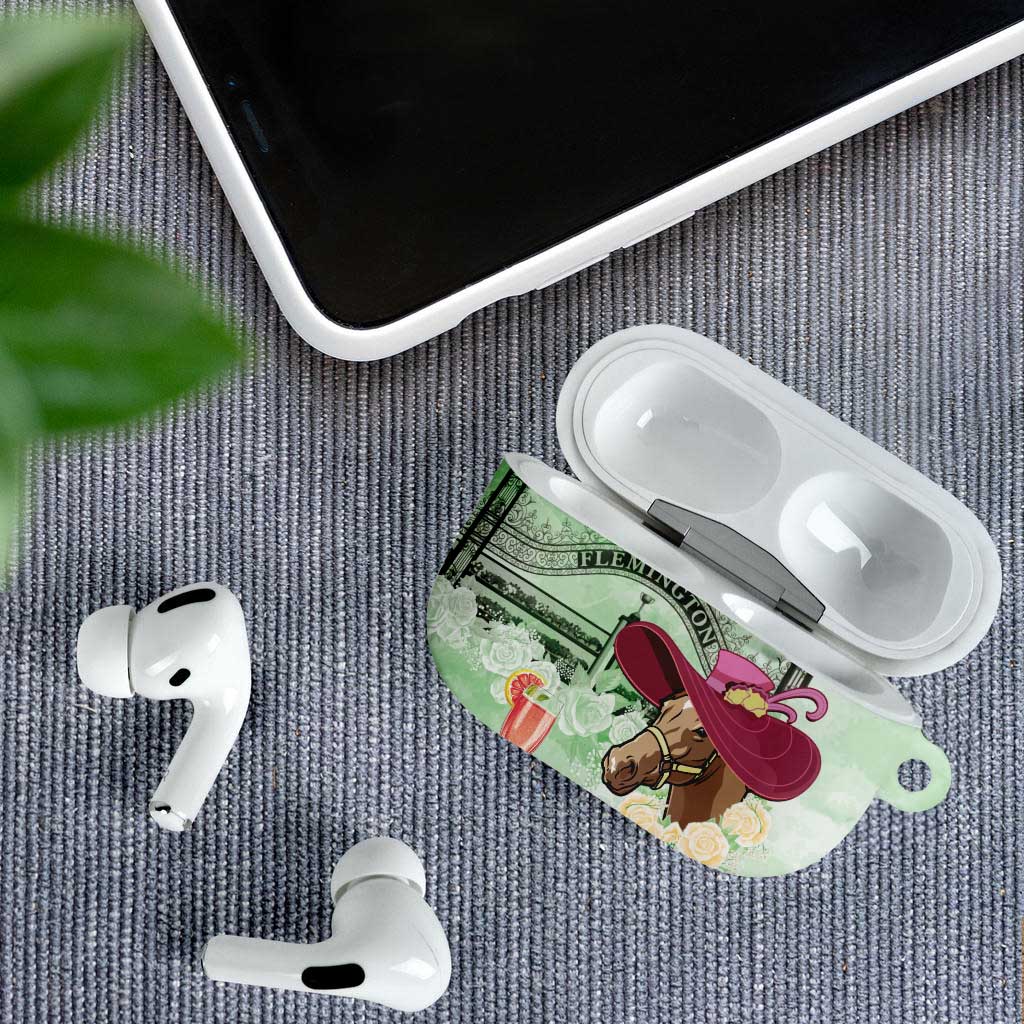 Australia Cup Melbourne Horse Racing AirPods Case Hats Heels & Horseshoes Yellow Roses - Aussie Hoodie