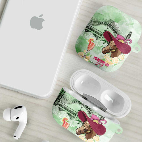 Australia Cup Melbourne Horse Racing AirPods Case Hats Heels & Horseshoes Yellow Roses - Aussie Hoodie