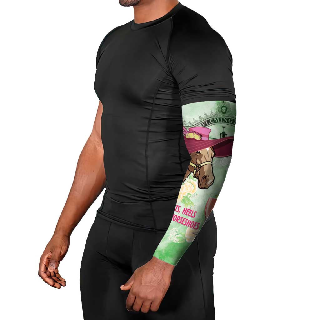 Australia Cup Melbourne Horse Racing Arm Sleeves Hats Heels & Horseshoes Yellow Roses - Aussie Hoodie