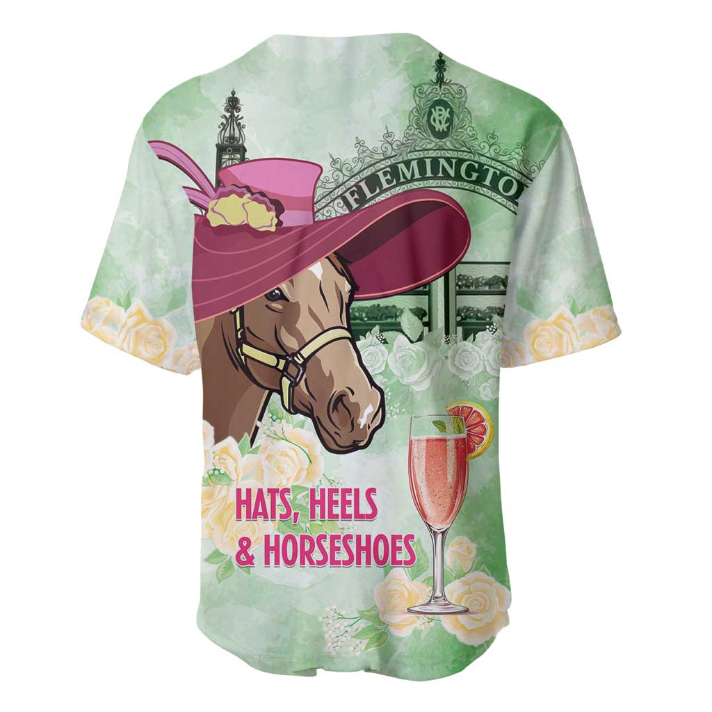 Australia Cup Melbourne Horse Racing Baseball Jersey Hats Heels & Horseshoes Yellow Roses - Aussie Hoodie