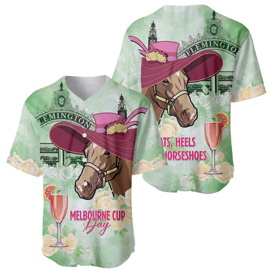 Australia Cup Melbourne Horse Racing Baseball Jersey Hats Heels & Horseshoes Yellow Roses - Aussie Hoodie