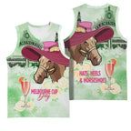 Australia Cup Melbourne Horse Racing Basketball Jersey Hats Heels & Horseshoes Yellow Roses - Aussie Hoodie