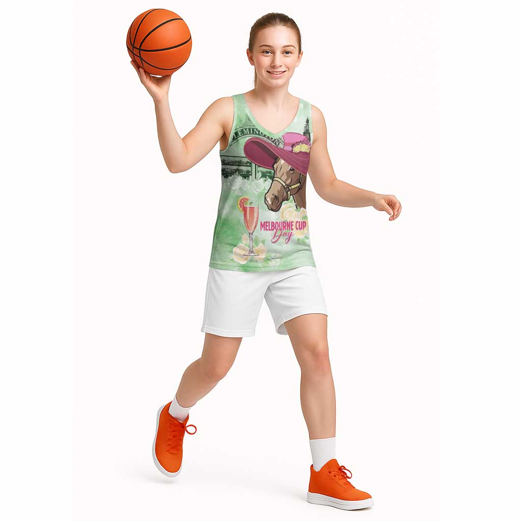 Australia Cup Melbourne Horse Racing Basketball Jersey Hats Heels & Horseshoes Yellow Roses - Aussie Hoodie