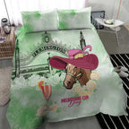Australia Cup Melbourne Horse Racing Bedding Set Hats Heels & Horseshoes Yellow Roses - Aussie Hoodie