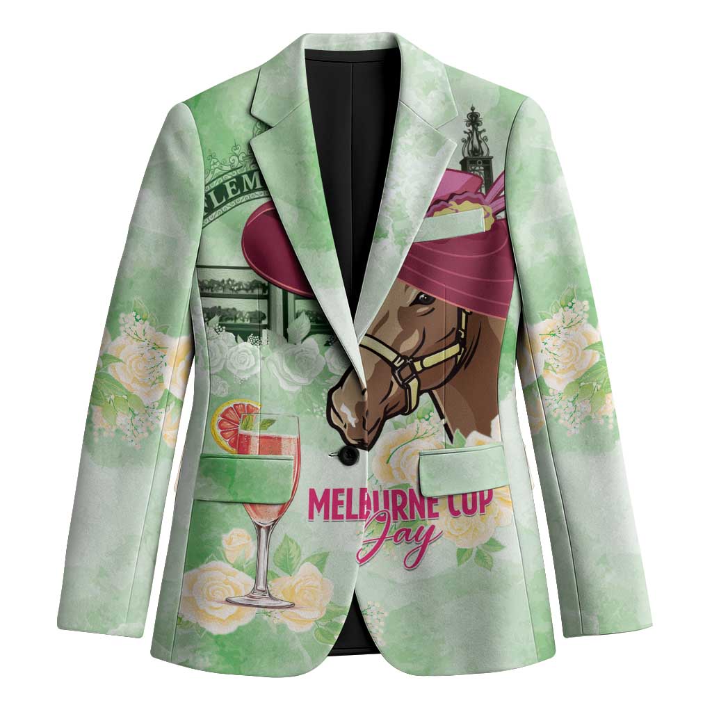 Australia Cup Melbourne Horse Racing Blazer Hats Heels & Horseshoes Yellow Roses - Aussie Hoodie