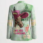 Australia Cup Melbourne Horse Racing Blazer Hats Heels & Horseshoes Yellow Roses - Aussie Hoodie