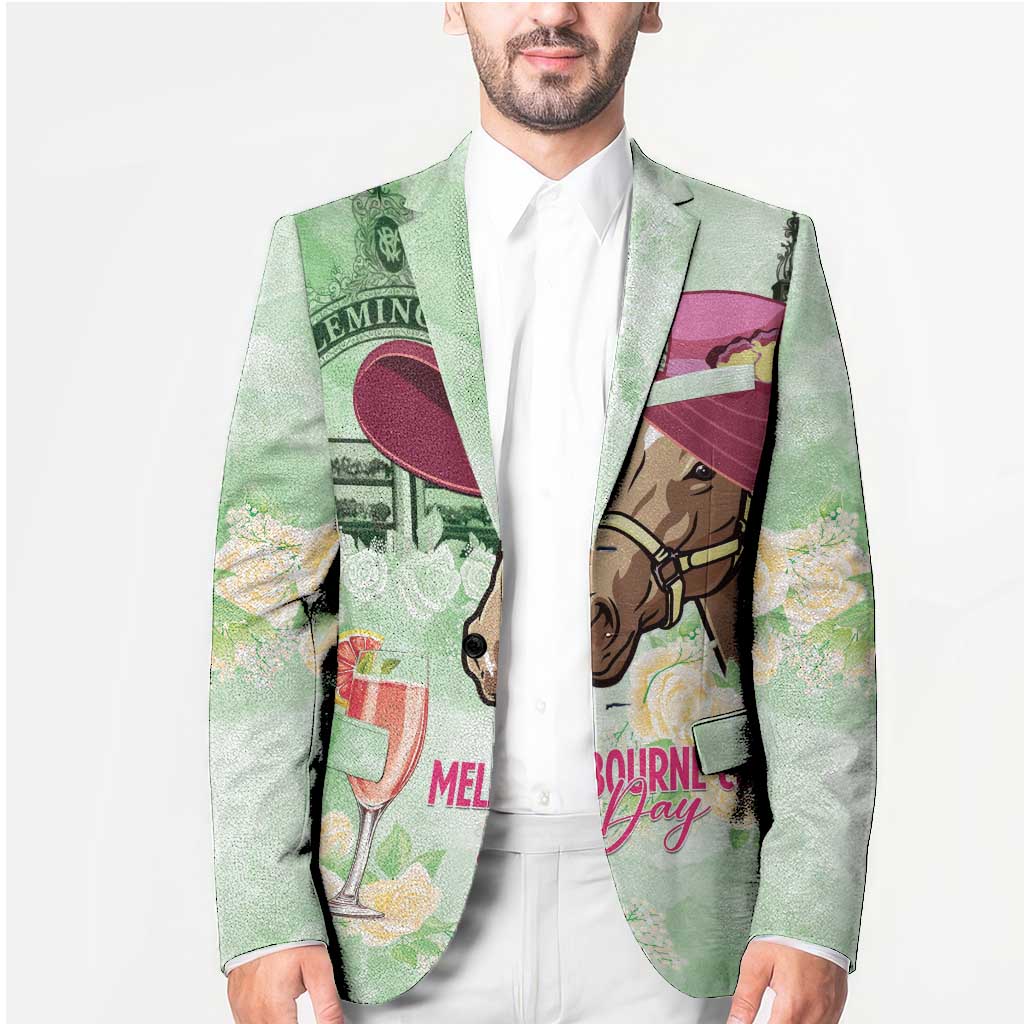 Australia Cup Melbourne Horse Racing Blazer Hats Heels & Horseshoes Yellow Roses - Aussie Hoodie