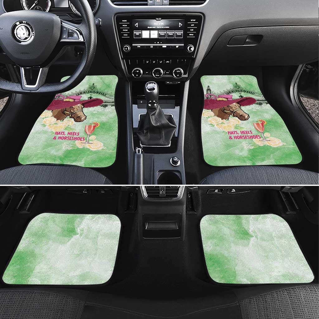 Australia Cup Melbourne Horse Racing Car Mats Hats Heels & Horseshoes Yellow Roses - Aussie Hoodie