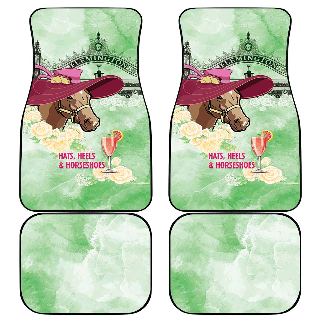 Australia Cup Melbourne Horse Racing Car Mats Hats Heels & Horseshoes Yellow Roses - Aussie Hoodie