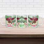 Australia Cup Melbourne Horse Racing Ceramic Mug Hats Heels & Horseshoes Yellow Roses - Aussie Hoodie