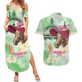 Australia Cup Melbourne Horse Racing Couples Matching Summer Maxi Dress and Hawaiian Shirt Hats Heels & Horseshoes Yellow Roses - Aussie Hoodie
