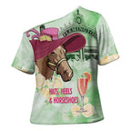 Australia Cup Melbourne Horse Racing Cross Shoulder Shirt Hats Heels & Horseshoes Yellow Roses - Aussie Hoodie
