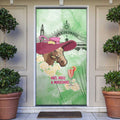 Australia Cup Melbourne Horse Racing Door Cover Hats Heels & Horseshoes Yellow Roses - Aussie Hoodie