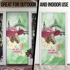 Australia Cup Melbourne Horse Racing Door Cover Hats Heels & Horseshoes Yellow Roses - Aussie Hoodie