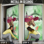 Australia Cup Melbourne Horse Racing Door Cover Hats Heels & Horseshoes Yellow Roses - Aussie Hoodie