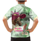 Australia Cup Melbourne Horse Racing Family Matching Mermaid Dress and Hawaiian Shirt Hats Heels & Horseshoes Yellow Roses - Aussie Hoodie