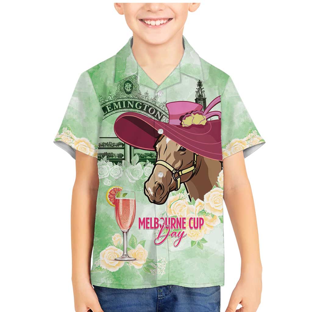 Australia Cup Melbourne Horse Racing Family Matching Mermaid Dress and Hawaiian Shirt Hats Heels & Horseshoes Yellow Roses - Aussie Hoodie
