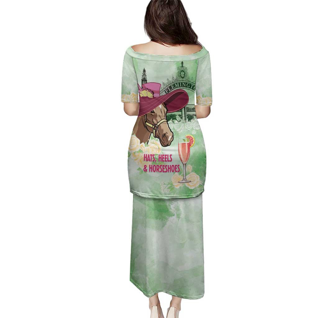 Australia Cup Melbourne Horse Racing Family Matching Puletasi and Hawaiian Shirt Hats Heels & Horseshoes Yellow Roses - Aussie Hoodie