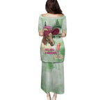 Australia Cup Melbourne Horse Racing Family Matching Puletasi and Hawaiian Shirt Hats Heels & Horseshoes Yellow Roses - Aussie Hoodie