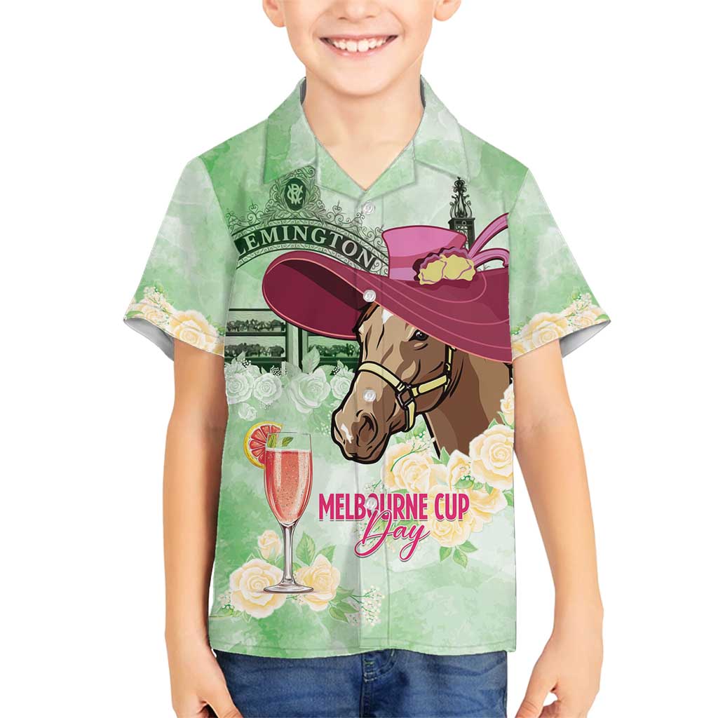 Australia Cup Melbourne Horse Racing Family Matching Summer Maxi Dress and Hawaiian Shirt Hats Heels & Horseshoes Yellow Roses - Aussie Hoodie