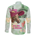 Australia Cup Melbourne Horse Racing Family Matching Tank Maxi Dress and Hawaiian Shirt Hats Heels & Horseshoes Yellow Roses - Aussie Hoodie