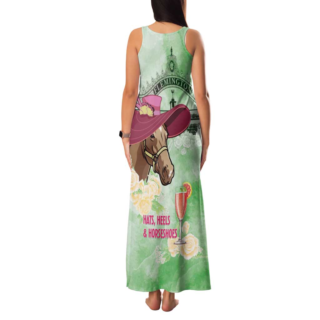 Australia Cup Melbourne Horse Racing Family Matching Tank Maxi Dress and Hawaiian Shirt Hats Heels & Horseshoes Yellow Roses - Aussie Hoodie