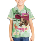 Australia Cup Melbourne Horse Racing Hawaiian Shirt Hats Heels & Horseshoes Yellow Roses - Aussie Hoodie