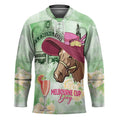 Australia Cup Melbourne Horse Racing Hockey Jersey Hats Heels & Horseshoes Yellow Roses - Aussie Hoodie